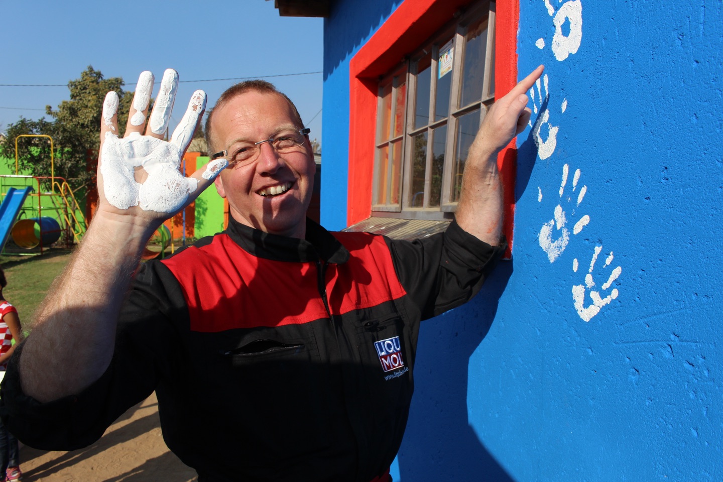 Liqui Moly team at the Little Dinosaur Daycare project