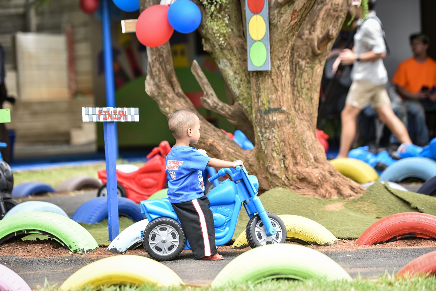 Children playing at Liqui Moly event