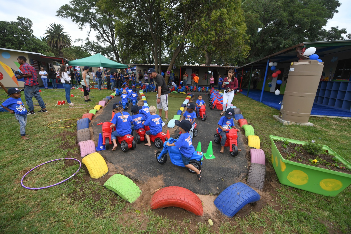 Children playing at Liqui Moly event