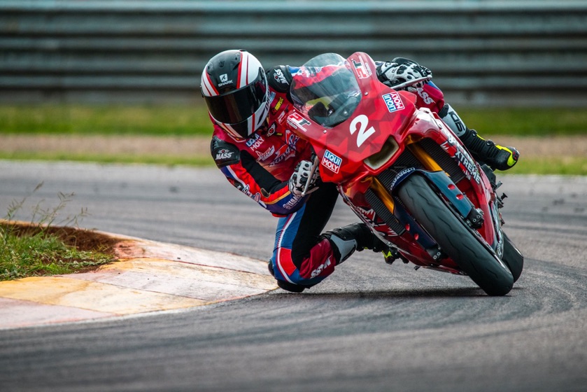 Motorbike sponsored by Liqui Moly