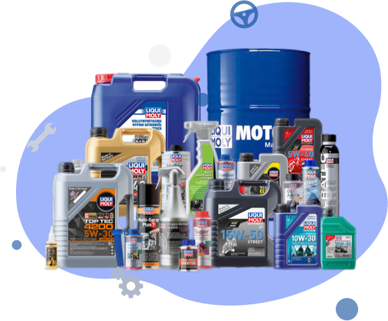 Liqui Moly products on display