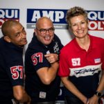 Melicia Labuschagne at Liqui Moly event with co-workers