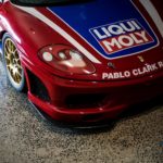 Liqui Moly sponsorship on red Ferrari car